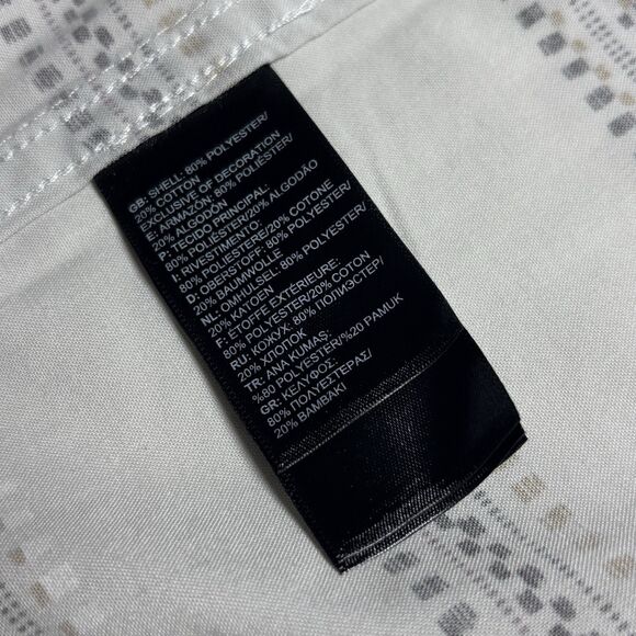 The North Face Aztec Striped Shirt Men's L Gray Long Sleeve Western Button Up - Picture 8 of 8